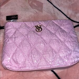 Victoria's Secret Pink Quilted Cosmetic Bag